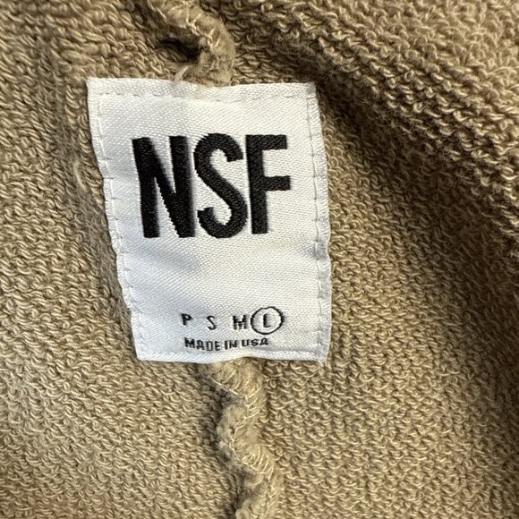 NSF Joggers Womens Size L Latte Brown Pull On Workout Sweatpants With Pockets - Picture 9 of 12